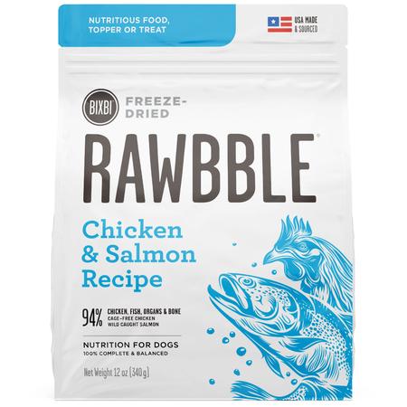 Rawbble Freeze Dried Dog Food Chicken & Salmon Recipe