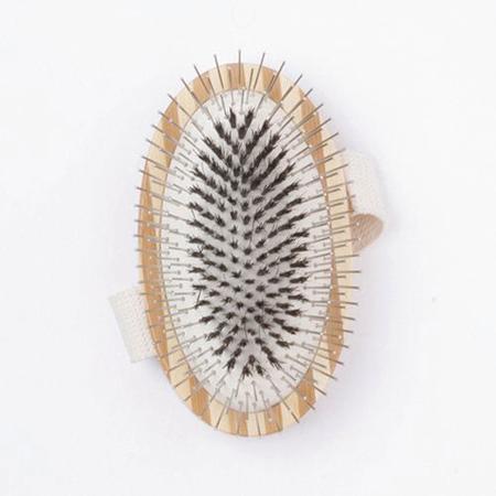 Bass Wire and Boar Hair Dog Groomer Brush