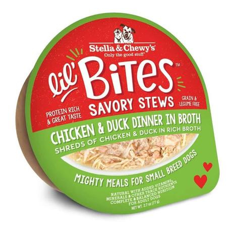 Lil Bites Savory Stews Chicken & Duck Dinner in Broth