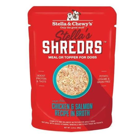 Stella's Shredrs Chicken & Salmon Recipe in Broth
