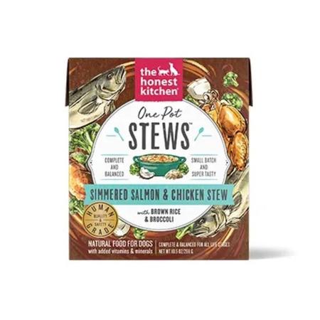 One Pot Stews - Simmered Salmon & Chicken Stew with Brown Rice & Broccoli