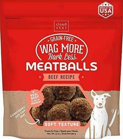 Wag More Bark Less Grain Free Beef Meatballs