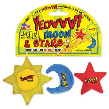 Yeowww! Sun Moon & Stars Catnip Toys