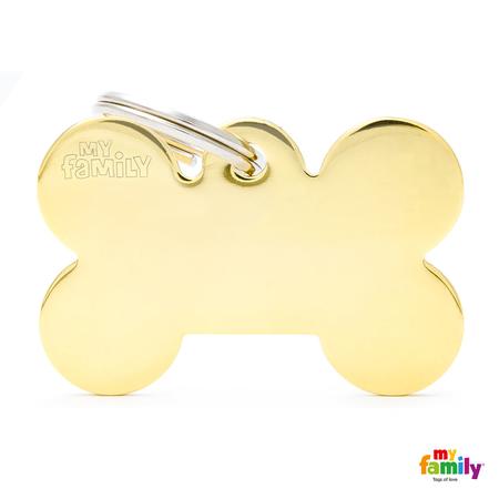 Golden Brass Plated Large Bone