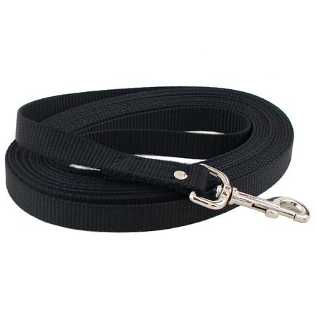 Black Nylon Training Lead - 15 ft