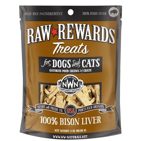 Raw Rewards Freeze Dried Bison Liver Treats