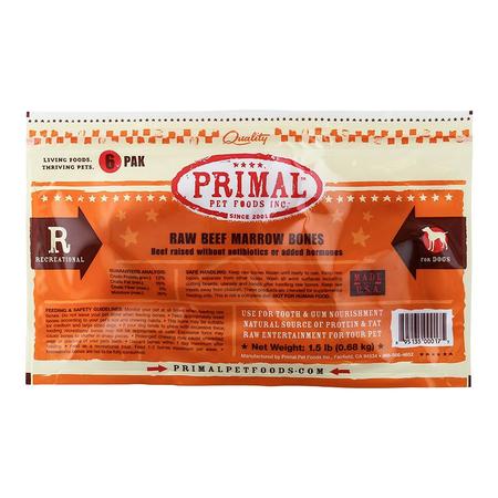 Primal Beef Bone 2-Inch 6 Pack