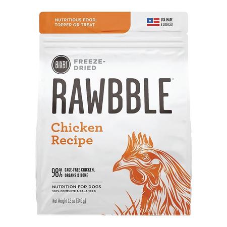 Rawbble Freeze Dried Dog Food Chicken Recipe