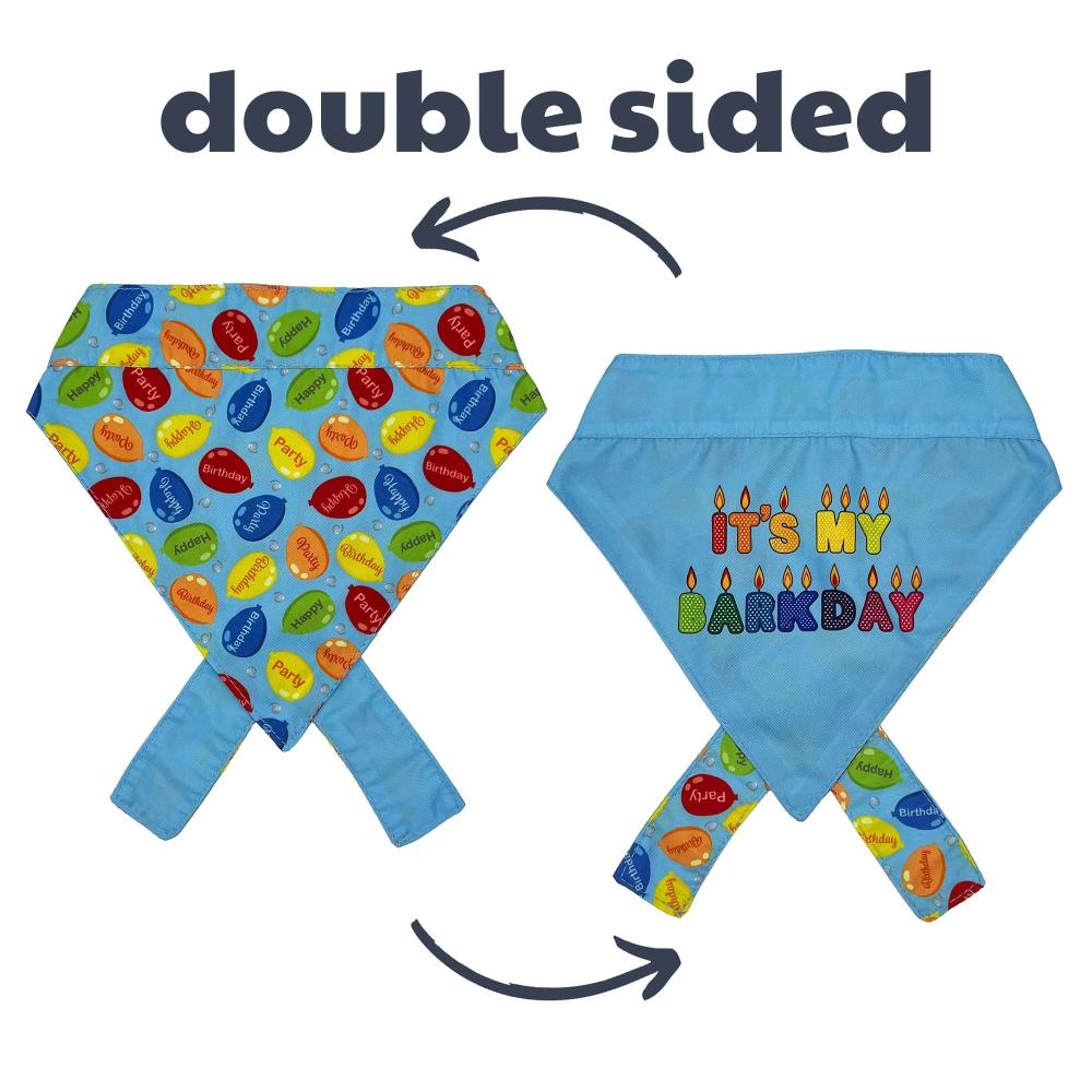 Blue Party Time Bandana (Item #665635996144)