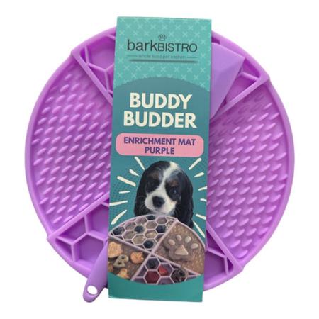 Buddy Budder Enrichment Mat With Spatula – Purple