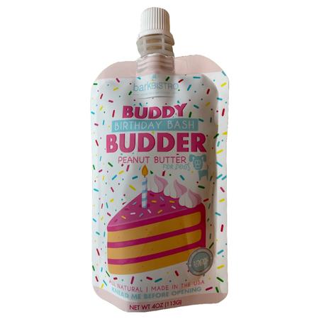 Bark Bistro Birthday Bash Buddy Budder – 4 oz Squeeze Pouch