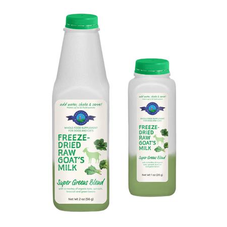 Freeze-Dried Raw Goat's Milk - Super Greens Blend