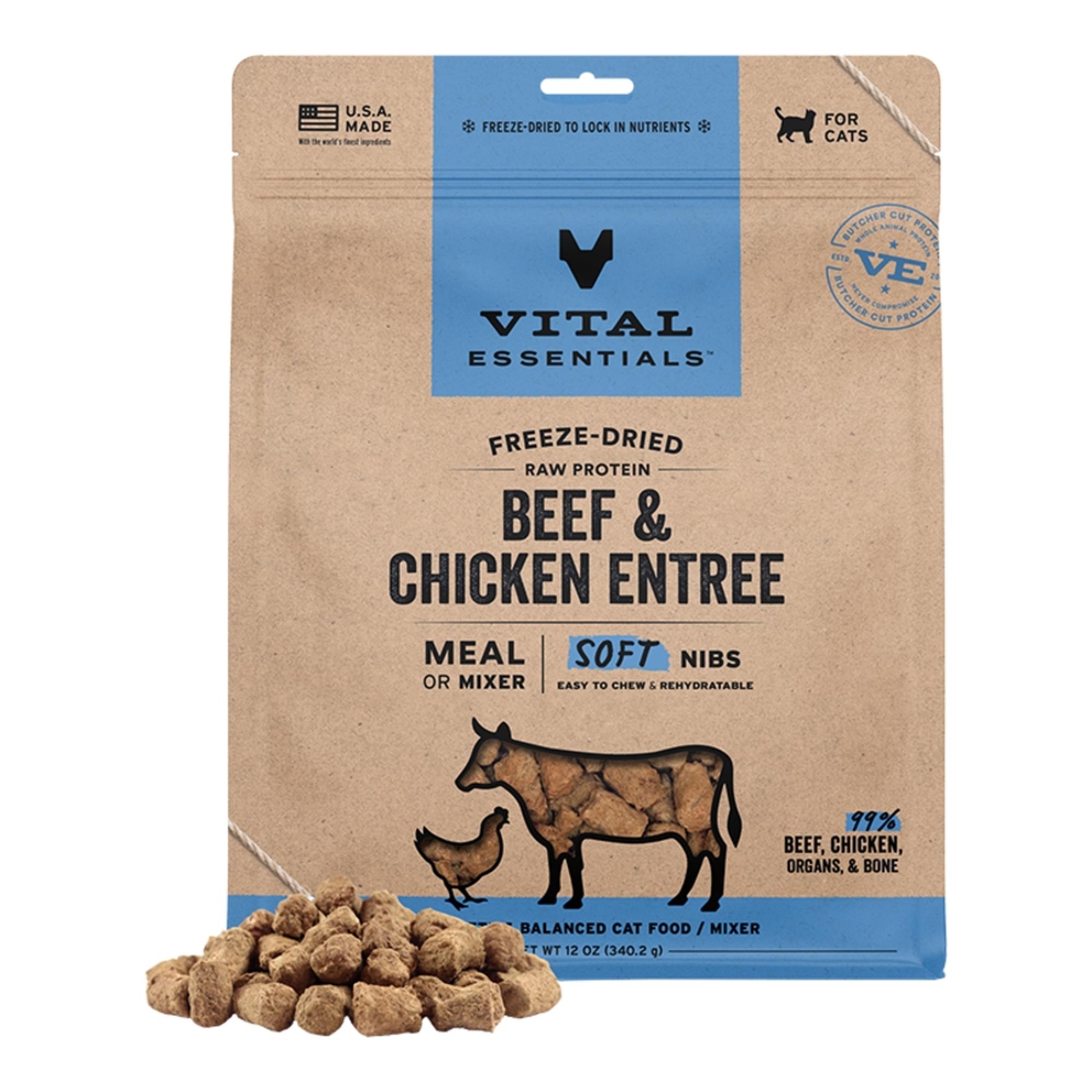 Freeze-Dried Raw Beef & Chcken Soft Nibs Cat Food