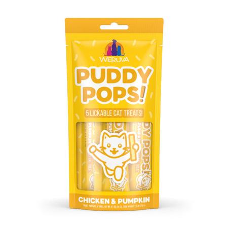 Puddy Pops Lickable Chicken & Pumpkin Cat Treats