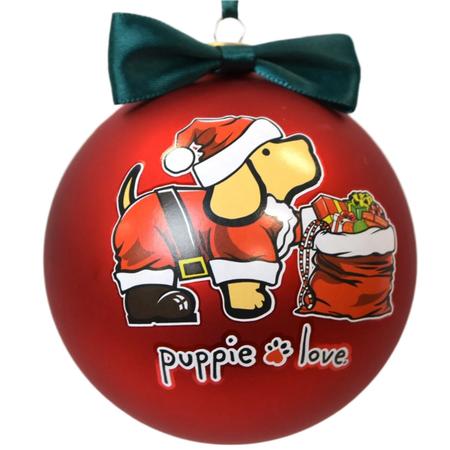 Santa Pup Ornament