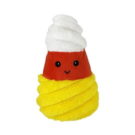 Candy Corn Plush Dog Toy