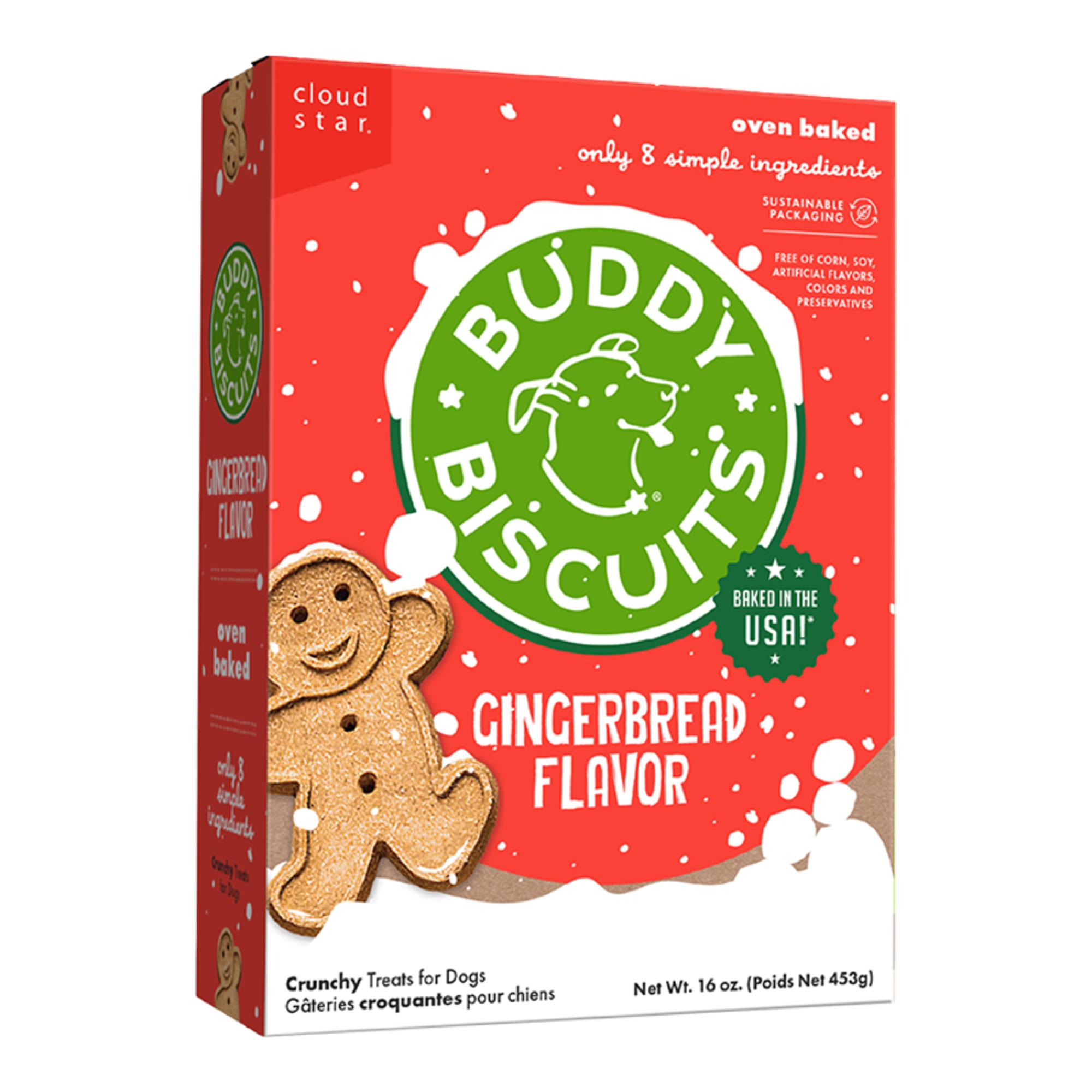 Buddy Biscuit Holiday Crunchy Gingerbread Dog Treats