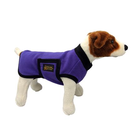 Purple Fleece Dog Coat