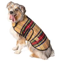 Tan Tartan Plaid Blanket Coat (Item #811919036123)