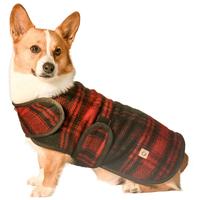 Red and Black Plaid Blanket Dog Coat (Item #816071019762)