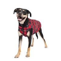 Red Tartan/Black Double Fleece Pullover (Item #810538010736)