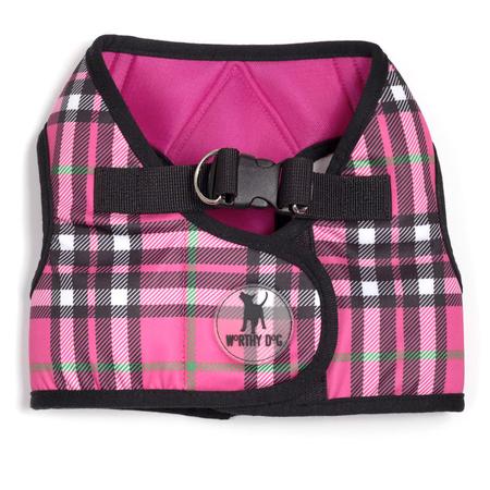 #pink Plaid Harness X-small