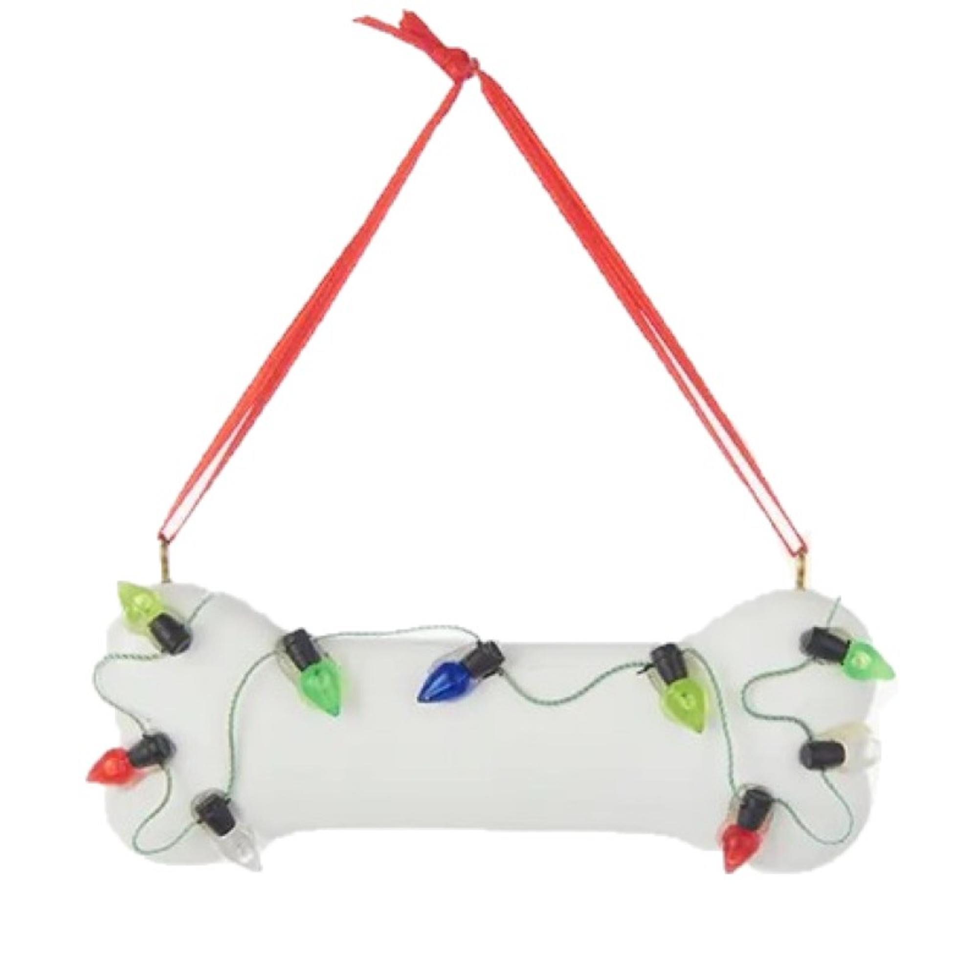 Resin Dog Bone with C/7 Lights Ornament