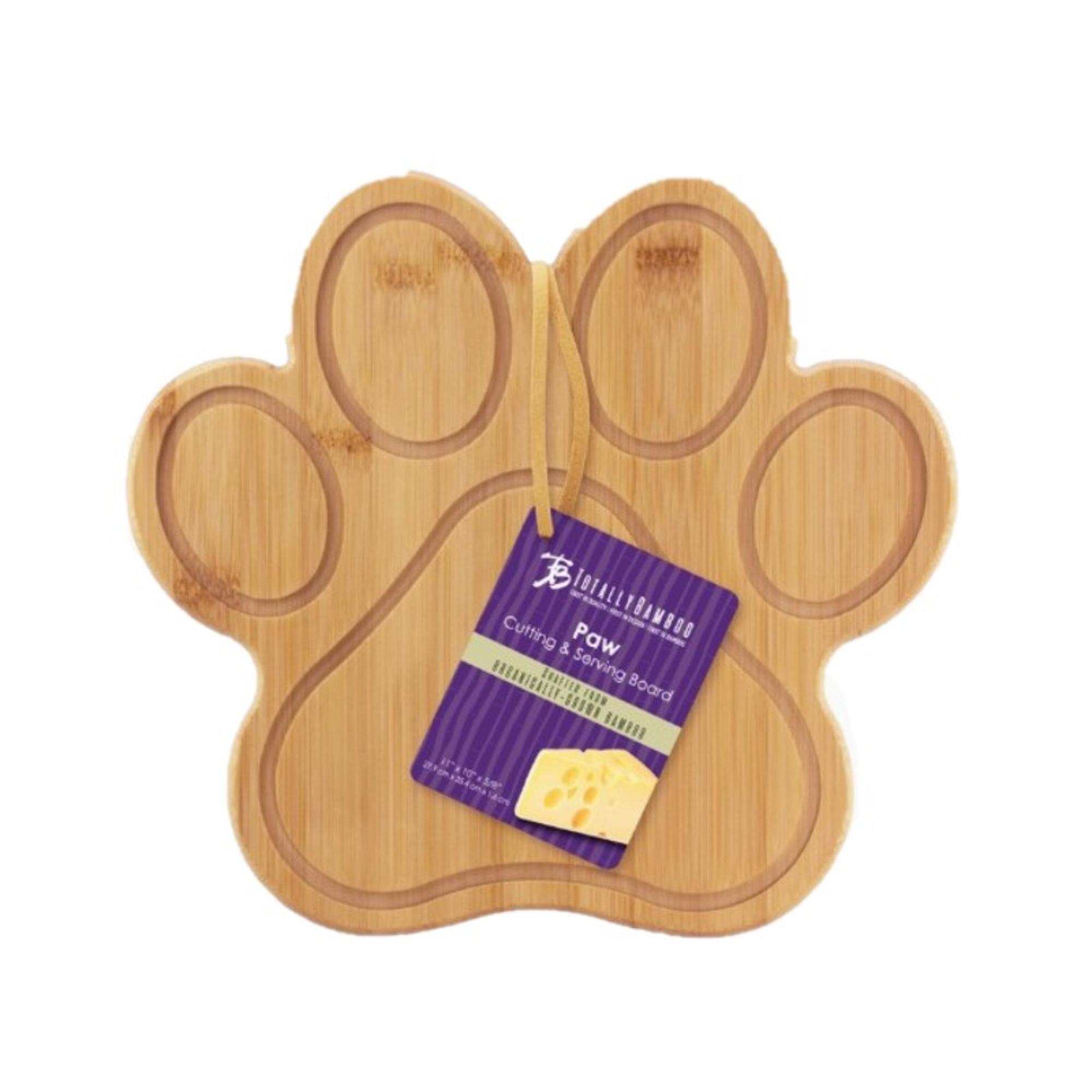 Paw Shaped Cutting & Serving Board Tray