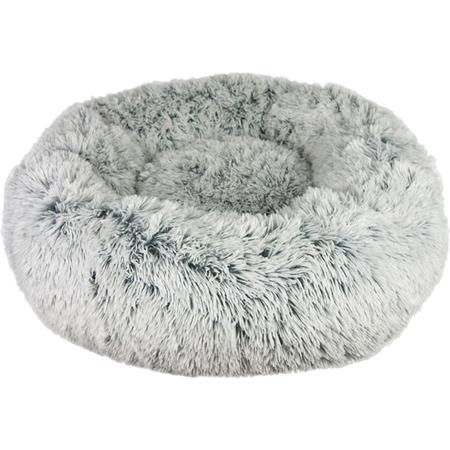 Grey Cuddle Donut Pet Bed