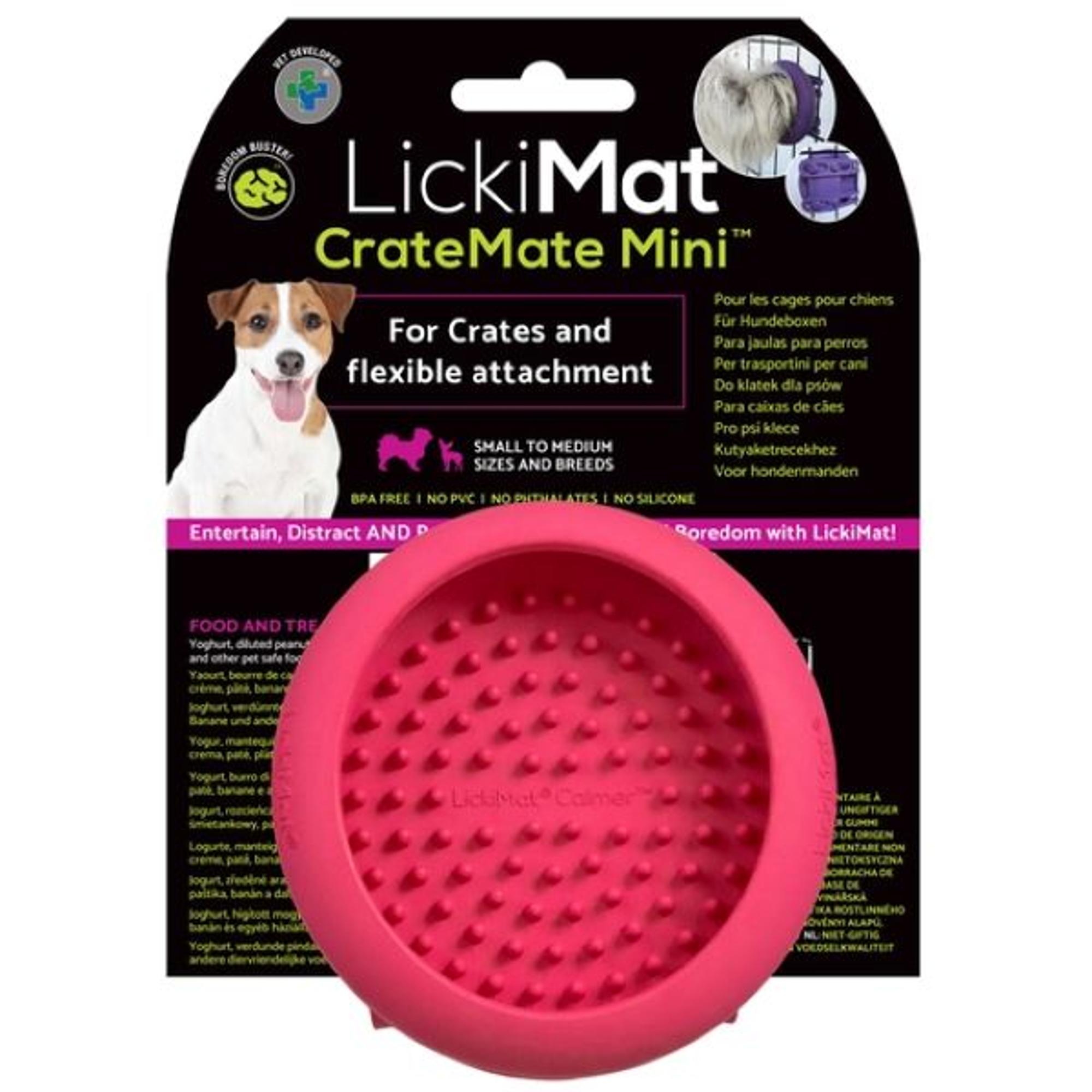 LickiMat CrateMate Mini - Pink