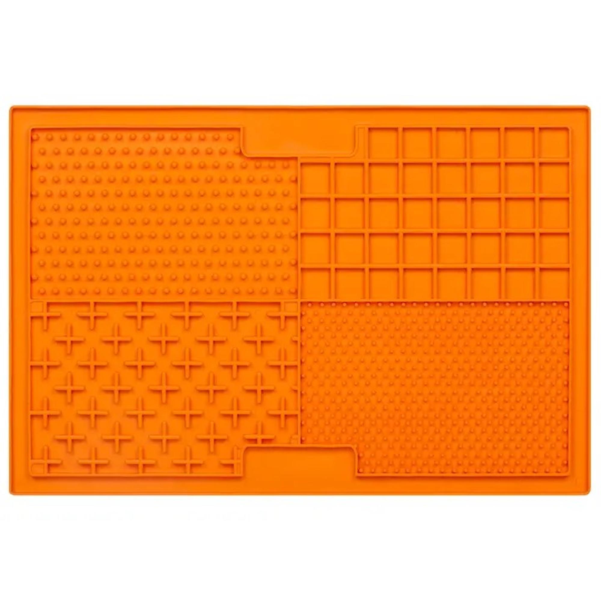 LickiMat Quattro Multi Pattern - Orange