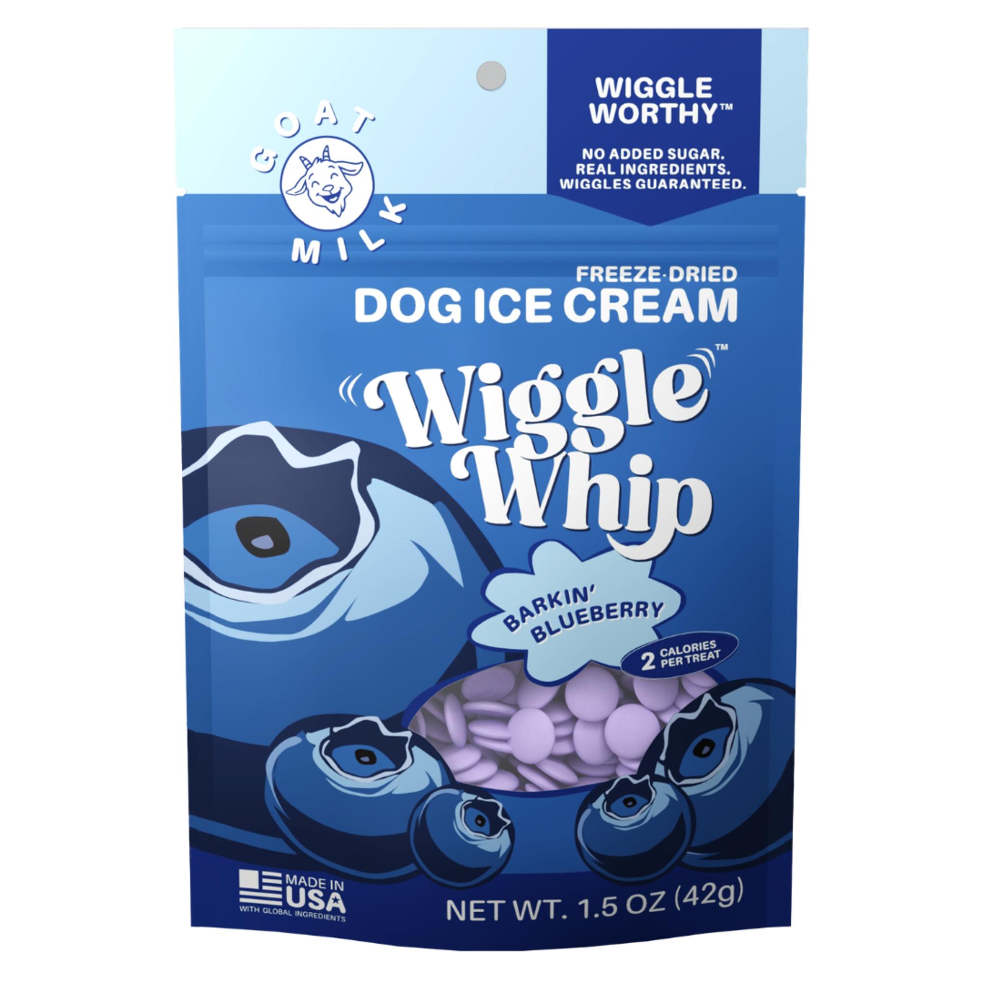 Wiggle Whip Freeze-Dried Dog Ice Cream- Barkin’ Blueberry