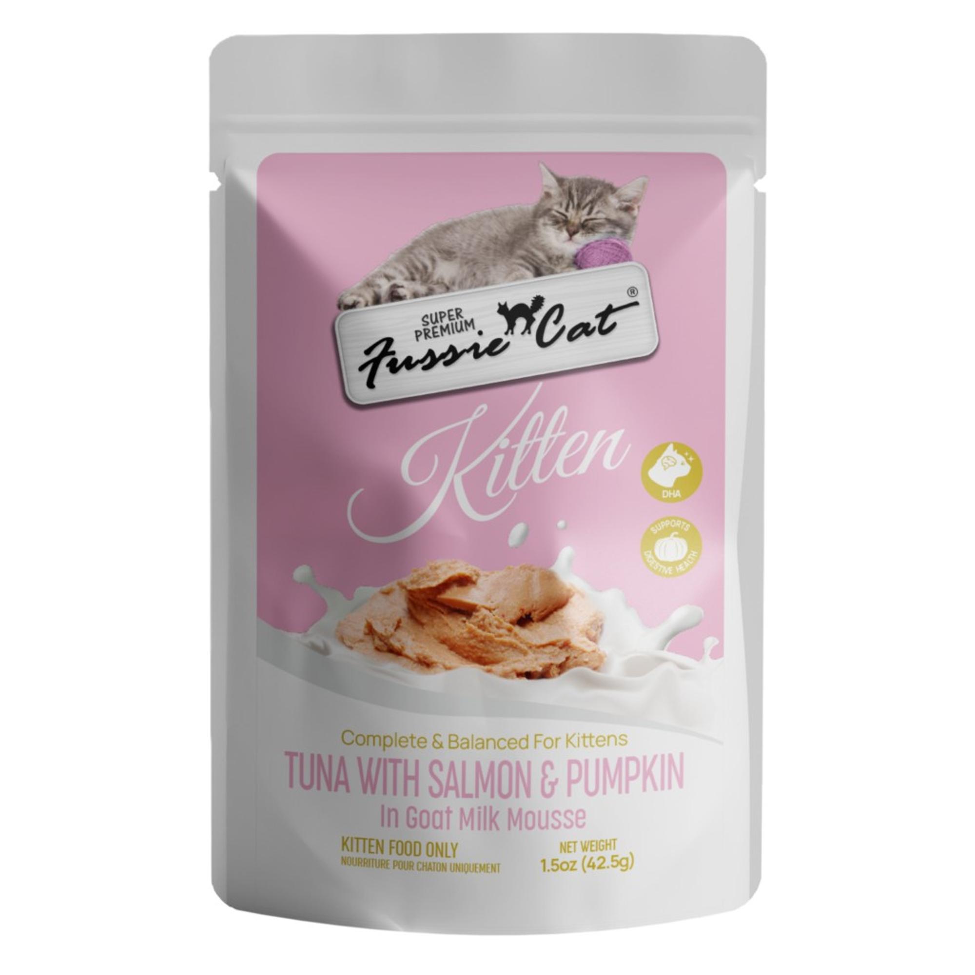 Tuna with Salmon & Pumpkin in Goat Milk Mousse Kitten Recipe