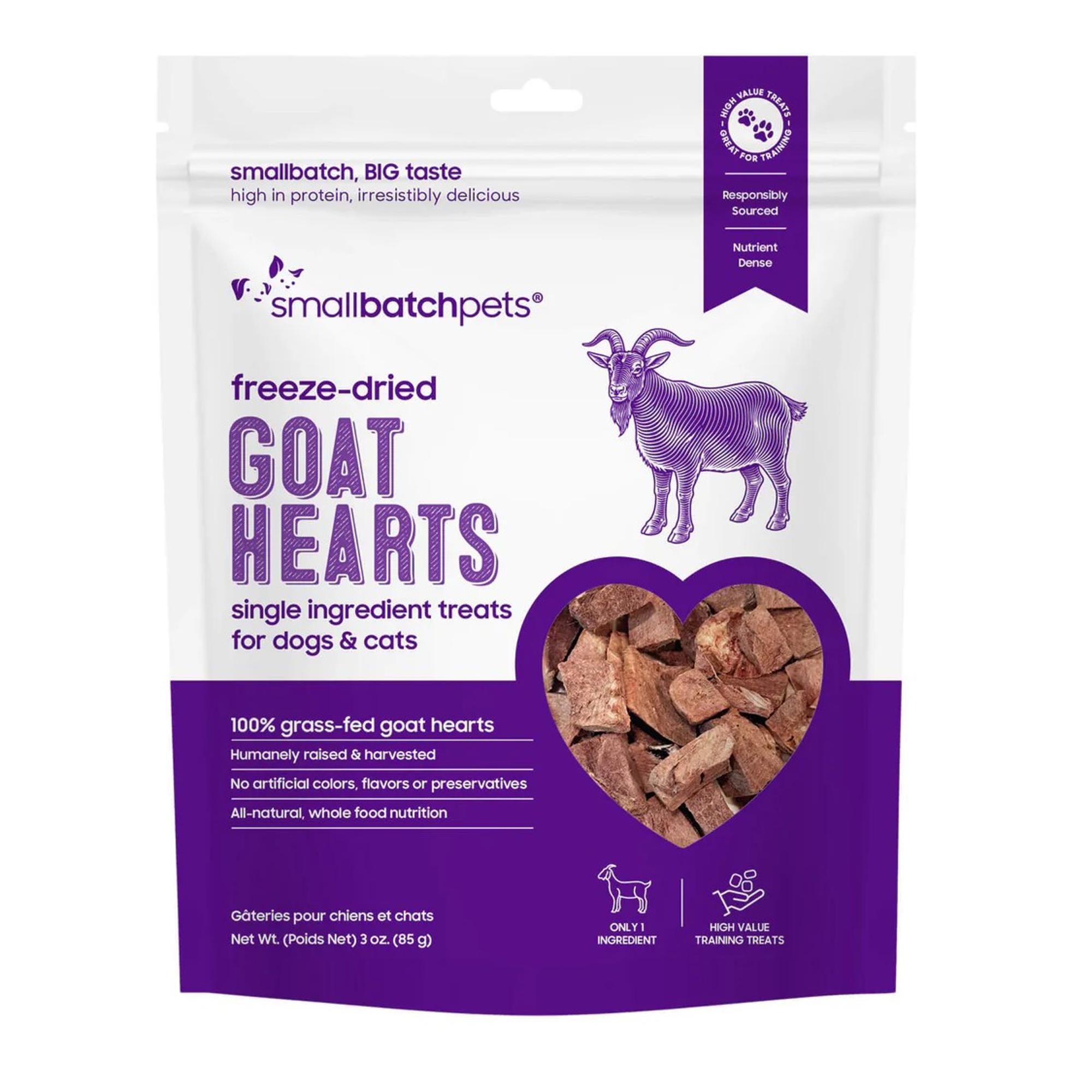 Freeze-Dried Goat Hearts Treats